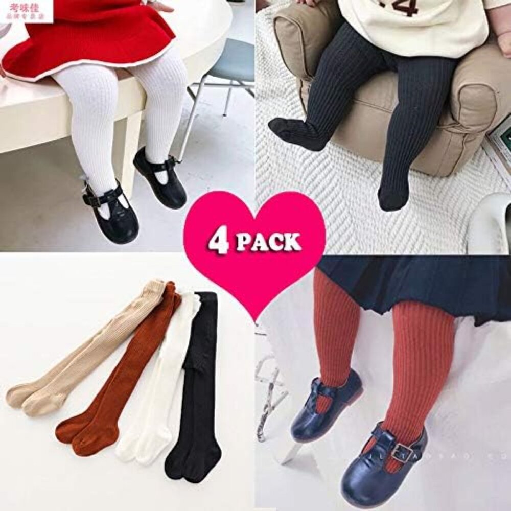 Baby Girls Tights Toddler Cable Knit Leggings Thick Cotton Infant Stockings Pant - Picture 5 of 8